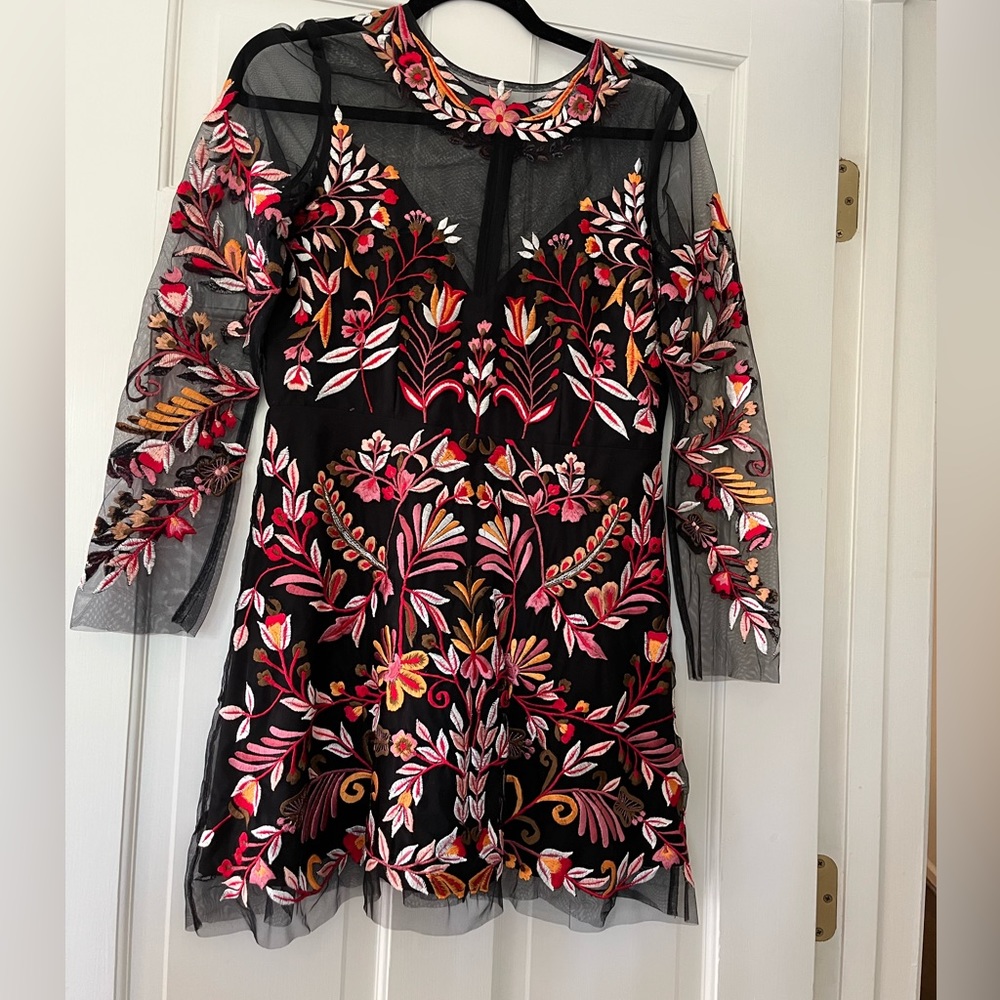 Karina Grimaldi Embroidered Mini Dress - Picture 3 of 5